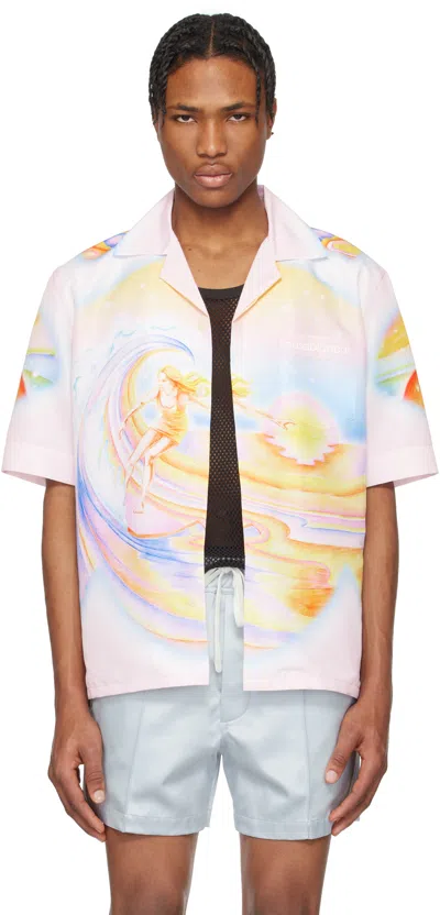 CASABLANCA MULTICOLOR PSYCHEDELIC NIRVANA SWIM SHIRT