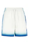 Casablanca Multicolor Silk Casa Way Skate Bermuda Shorts In White