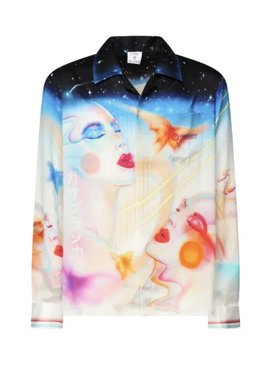 CASABLANCA MULTICOLOR SILK SHIRT