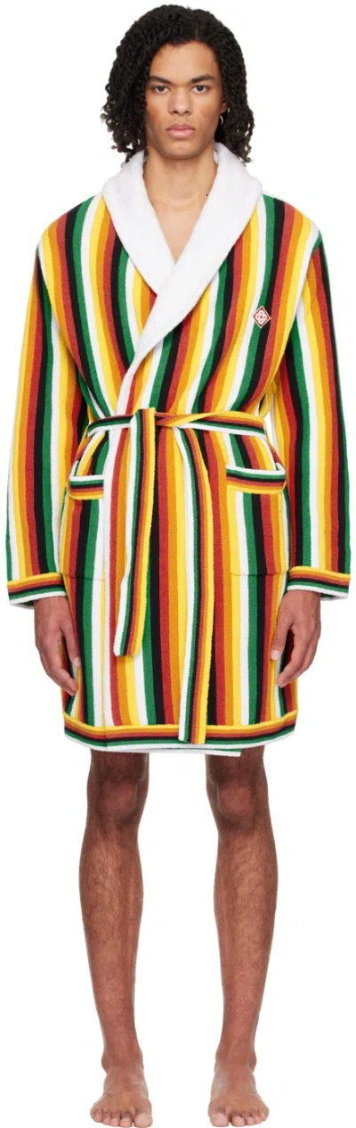 Casablanca Multicolor Striped Dressing Gown