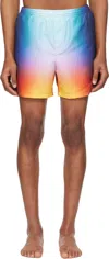 Casablanca Elastic Waist Swimming Trunks In Tie Dye