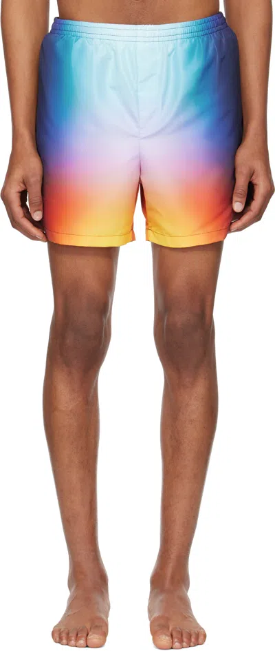 CASABLANCA MULTICOLOR TIE DYE SWIM SHORTS
