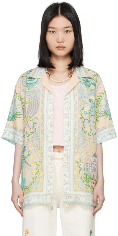 CASABLANCA MULTICOLOR VASE SHIRT