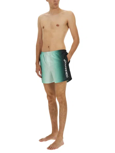 Casablanca Multicolour Polyester Shorts In Green
