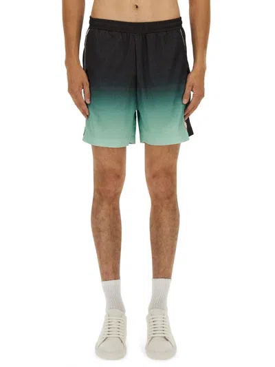 CASABLANCA CASABLANCA MULTICOLOUR POLYESTER SHORTS