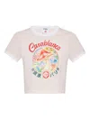 Casablanca Mushroom Emblem Printed Baby Tee Mushroom Emblem