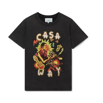 Pre-owned Casablanca Music For The People T-shirt- Black
