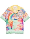 Casablanca Multicolor Printed Shirt In Yellow