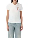 Casablanca Graphic Print Crew Neck Short Sleeve In White Multi