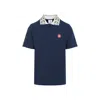 Casablanca Navy Blue Organic Cotton Classic Laurel Polo In Blue