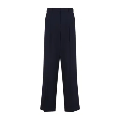 CASABLANCA CASABLANCA NAVY BLUE WOOL PANT