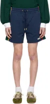 Casablanca Colour-block Shorts In Navy