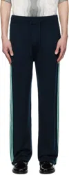 Casablanca Navy Knit Tennis Sweatpants In Navy