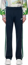 Casablanca Navy Mesh Tape Track Pants In Navy