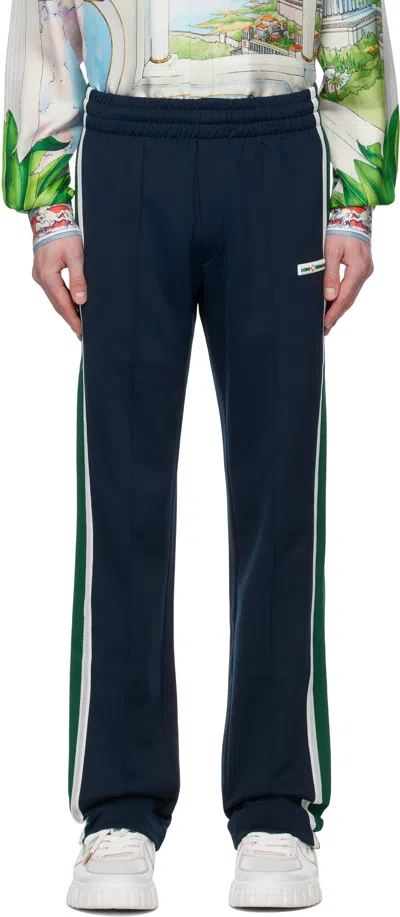 Casablanca Navy Mesh Tape Track Pants