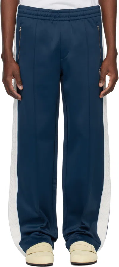 Casablanca Side-striped Sweatpants In Blue