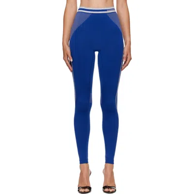 Casablanca Navy Seamless Leggings In Blue