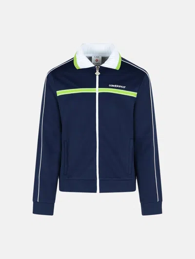 Casablanca Kids' Navy Viscose Blend Sweatshirt In Blue