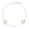 Casablanca Medium Pearl Logo Necklace