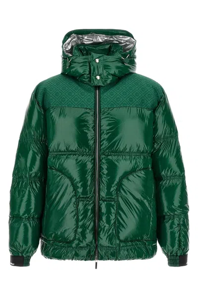 Casablanca 'nylon Puffer' Down Jacket In Green