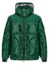 Casablanca Quilted Down-feather Jacket With Glossy Finish In Green