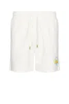 Casablanca Oasis Printed Sweatshorts In Off White