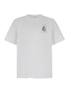 Casablanca Objets En Vrac White Crewneck T-shirt With Print In Cotton Man In White