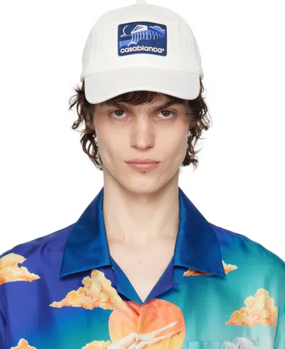 Casablanca Off-white Greek Temple Cap In Off White