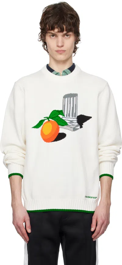 Casablanca Off-white Intarsia Jumper