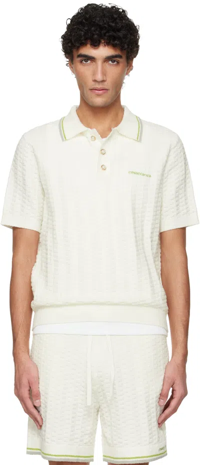 Casablanca Off-white Tennis Boucle Polo