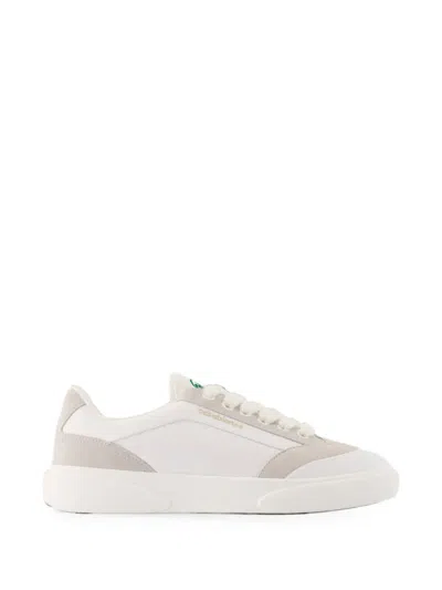 Casablanca Del Mar Colorblocked Suede Low-top Sneakers In White