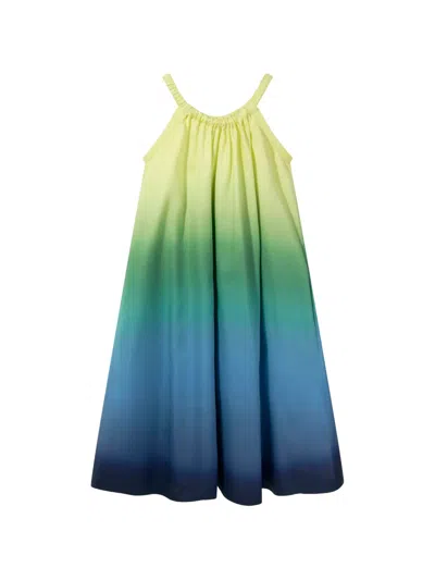 Casablanca Kids' Ombré-effect Dress In Green