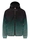 Casablanca Ombre-effect Hooded Jacket In Green