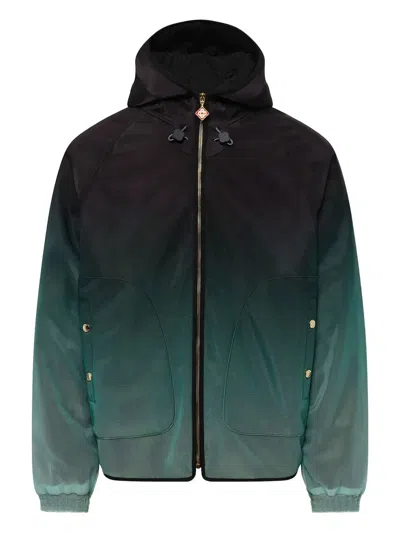 CASABLANCA OMBRE-EFFECT HOODED JACKET