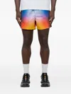 Casablanca Men's Gradient-print Swim Shorts In Multi