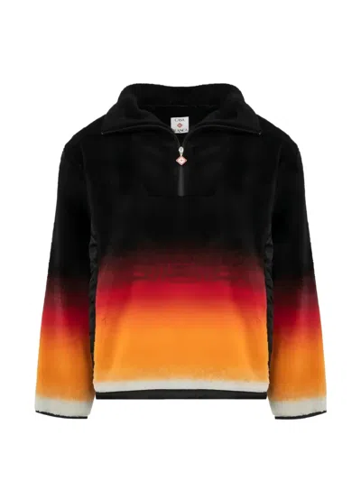Casablanca Ombre Zip Sweatshirt In Multi