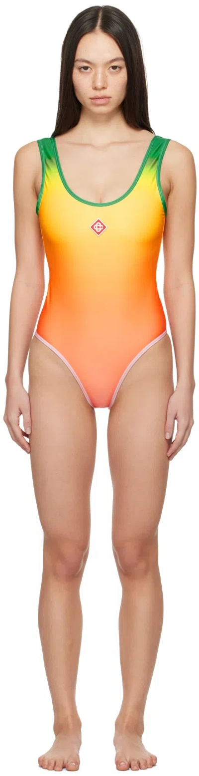 Casablanca Orange Gradient Swimsuit