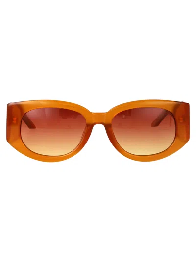Casablanca Orange/yellow Gold/sunset Grad Acetate Sunglasses In Brown