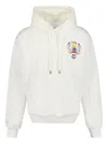 Casablanca Cotton Sweatshirt With Front Pocket And Hood In Neutral