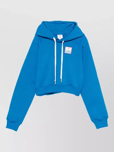 Casablanca Organic Cotton Loungewear Top In Blue