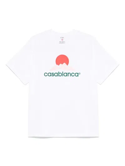 Casablanca Men Organic Cotton T-shirt In White