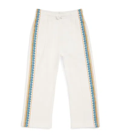 Casablanca Kids' Organic Cotton Wave Sweatpants In White