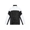 Casablanca Color-block Long Sleeve Casual Jacket In Black