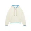 Casablanca Monogram Jacquard Oversized Fleece Jacket In White