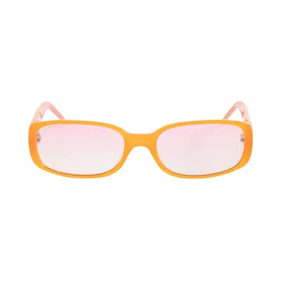 Pre-owned Casablanca Oval Stripe Sunglasses 'orange/pink' | Men's Size Onesize