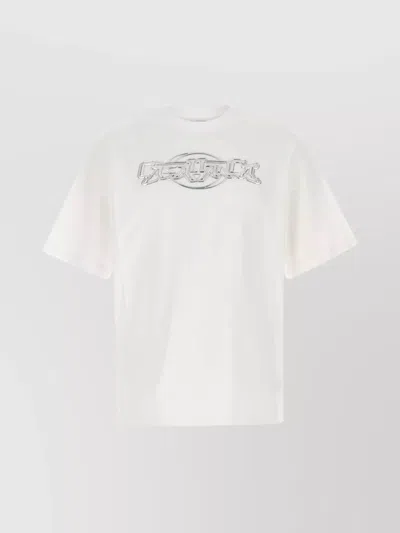 CASABLANCA OVERSIZE CREW NECK T-SHIRT WITH GRAPHIC PRINT