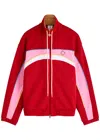 Casablanca Colorblock Oversized Track Jacket In Red