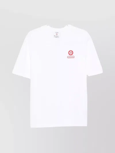 CASABLANCA OVERSIZED LOGO T-SHIRT SHORT SLEEVES