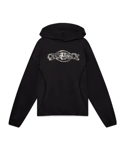 CASABLANCA CASABLANCA OVERSIZED PANELLED HOODED SWEATSHIRT