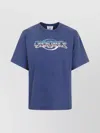 Casablanca Oversized T-shirt With Chrome Text Print In Blue